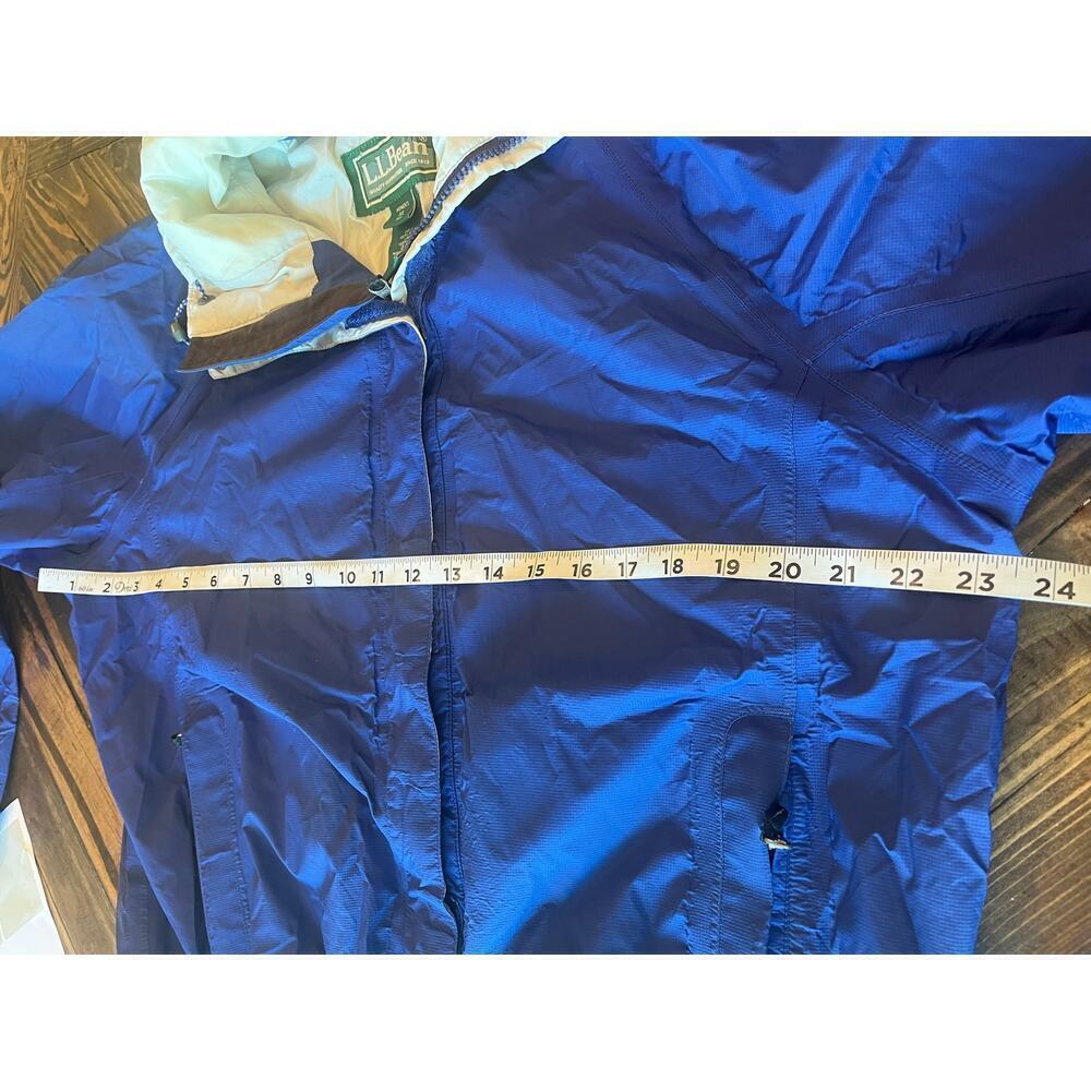 VTG LL BEAN FULL ZIP NYLON RAIN JACKET COAT WOMEN XL HIKING OUTDOOR LIGHTWEIGHT - Picture 4 of 14